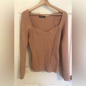 Long Sleeve Ribbed Sweater